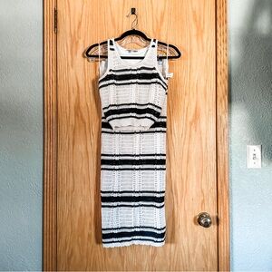 NWOT [freshman 1996] crochet striped tank/skirt set
